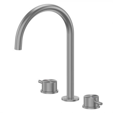 Смеситель для раковины Abber Wasser Kreis 316 AF8108BGG-M оружейная сталь брашированная