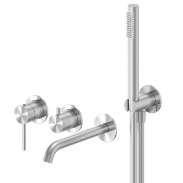 Смеситель для ванны Abber Wasser Kreis 316 AF8130BST сталь брашированная