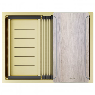 Мойка Paulmark NEXT-MULTI SINK 58 UNI PM785845-LG светлое золото