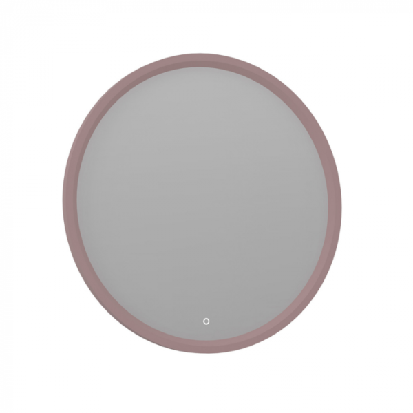 Зеркало c LED подсветкой ORKA Molino 90x90 розовый матовый 3006250
