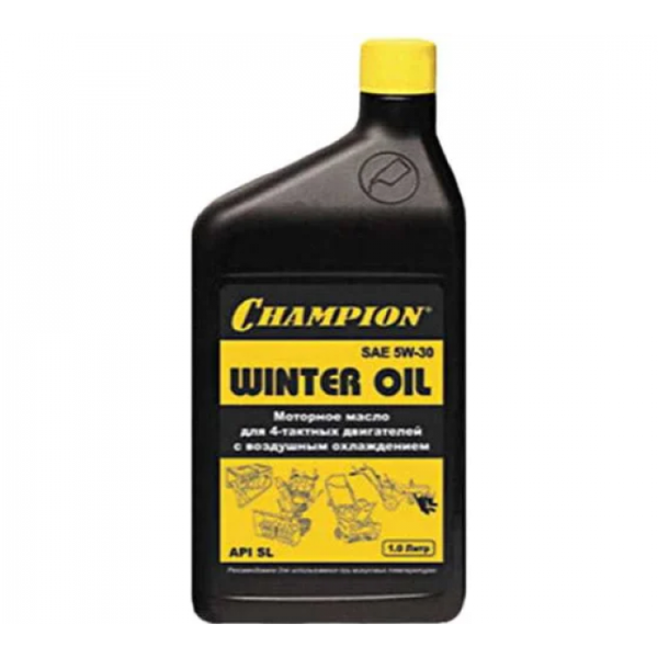Масло для 4-тактных двигателей Champion синтетическое зимнее SAE 5W30 API SL/CF 1л (952856)