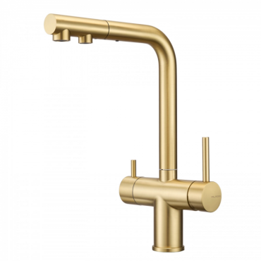 Смеситель для кухни Milacio Almonte-S MCU.562.GD брашированное золото Смеситель для кухни Milacio Almonte-S MCU.562.GD брашированное золото