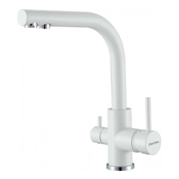 Смеситель для кухни Paulmark ESSEN Es213011-WH белый матовый