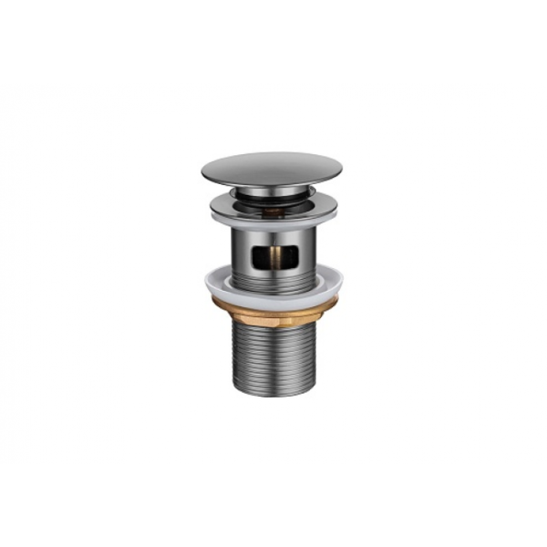 Сливной набор для раковины AQUATEK AQ6001BGM оружейная сталь