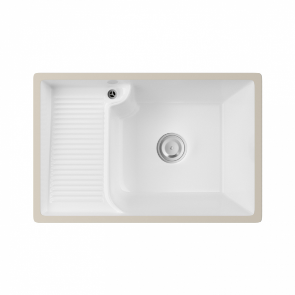 Раковина на стиральную машину Abber Rechteck AC2226L белая