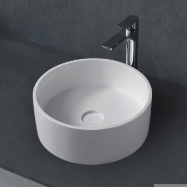 Раковина накладная Abber Stein AS2612 белая матовая