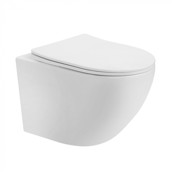 Унитаз приставной Abber Bequem AC1111T белый