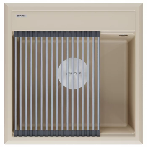 Кухонная мойка Paulmark Мойка STEPIA 50, IT-GRANIT, PM115051-LA, латте, 500х510, Paulmark