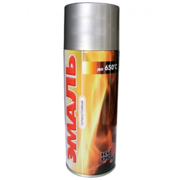 Автоэмаль Kudo KU-5002 спрей Термостойкая черная (520мл)