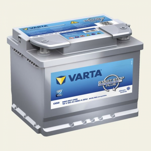 Аккумулятор VARTA Silver AGM 60 А/ч 560901 ОБР D52