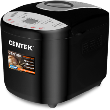 Хлебопечка Centek CT-1406 BLS черн/серебро