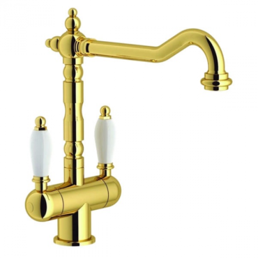 Смеситель для мойки Franke Old England Clear Water с фильтром (115.0370.685) золото