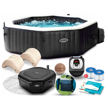 Бассейн-джакузи надувной Intex PureSpa Jet and Bubble Deluxe 28458