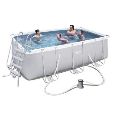 Бассейн каркасный BestWay Rectangular Power Steel Frame 412*201*122см 56456