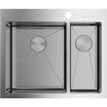 Кухонная мойка Omoikiri Akisame 60-2-IN-L нерж.сталь 4993775