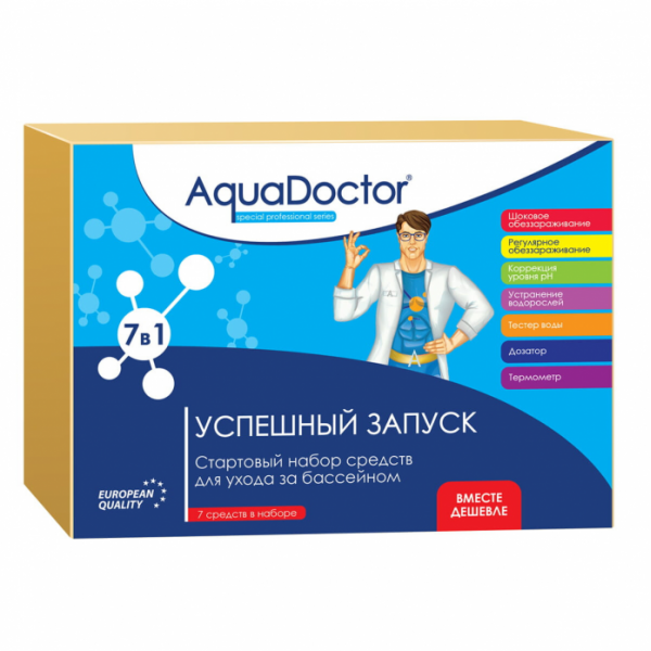 Стартовый набор химии для бассейна AquaDoctor SKit 7/1 AQ23744