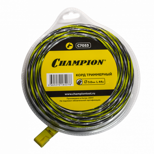 Корд триммерный Champion Tornado 3.0мм* 44м (витой квадрат) C7053