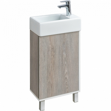 Тумба с раковиной AQUATON 1A2216K1EAD80 Эмма белый/дуб навара/ 1WH301972 раковина Эрис 46 Тумба с раковиной AQUATON 1A2216K1EAD80 Эмма белый/дуб навара/ 1WH301972 раковина Эрис 46