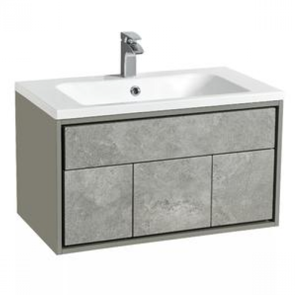 Тумба с раковиной AQUATON 1A2676K1WA6A0 Уэльс 100/ 1A71333KBC010 Раковина Брук 1000