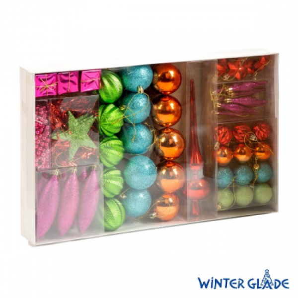 Набор ёлочных шаров Winter Glade 39055G136