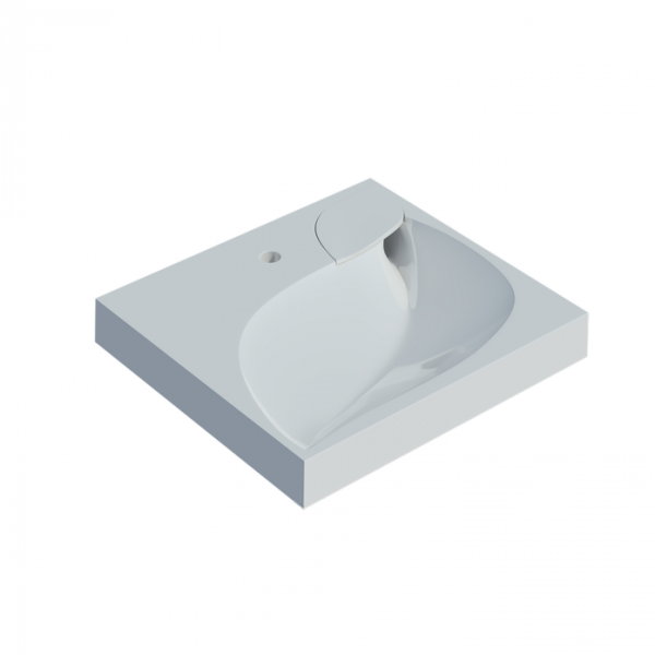 Раковина над стиральной машиной Stella Polar List 60х55 4627173210546 с кронштейнами, белый