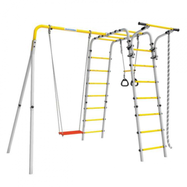 Дачный комплекс Romana Весёлая лужайка-2 + ФАНЕРНЫЕ качели R 103.25.04 серый/жёлтый СГ000006117 Дачный комплекс Romana Весёлая лужайка-2 + ФАНЕРНЫЕ качели R 103.25.04 серый/жёлтый СГ000006117