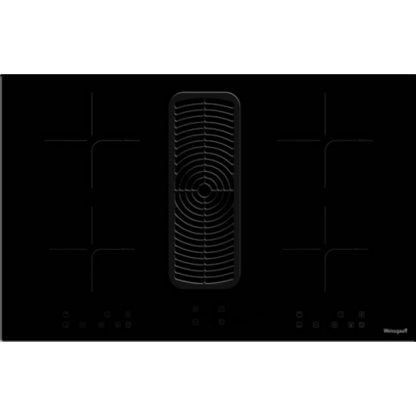 Стеклокерамическая панель со встроенной вытяжкой Weissgauff HI 840 Tesla Cross Air