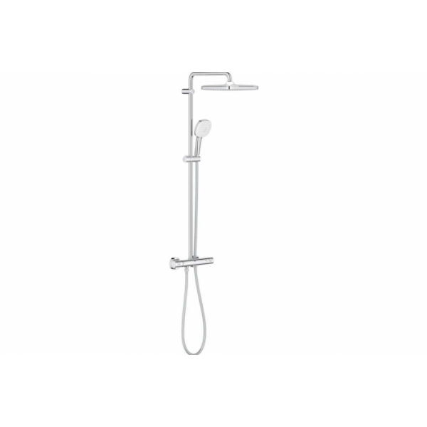 Душевая система с термостатом GROHE Tempesta System 250 Cube 26689001 хром