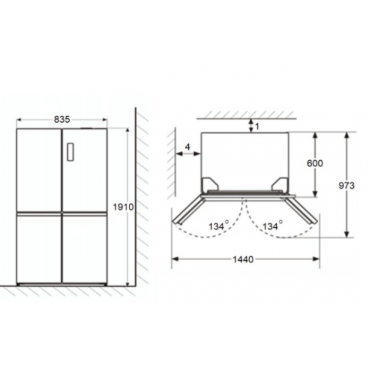 Холодильник Maunfeld MFF190NFDPW