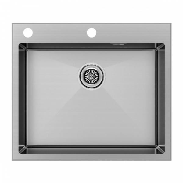 Кухонная мойка Paulmark KRONER-EDGE 59 PM775951-BS брашированная нержавеющая сталь