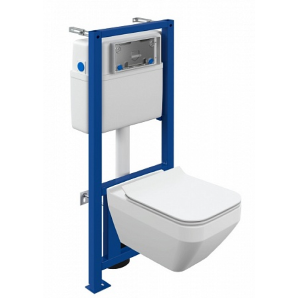 Комплект Cersanit CREA SQUARE CO DPL EO slim инсталляция LINK PRO 63997