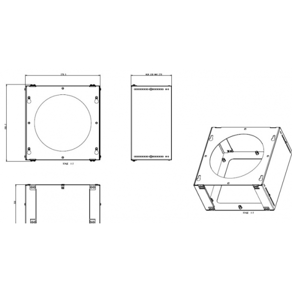 Комплект потолочного крепления Elica Circus Island, Flat Glass Islant, Kuadra Island KIT01600