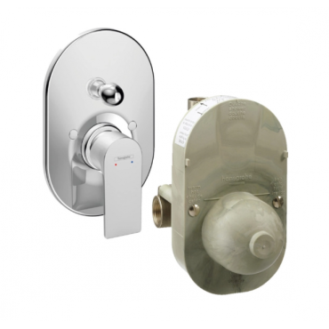 Смеситель для ванны Hansgrohe Rebris E 72459000S (72459000+31741180) хром