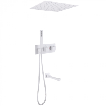 Душевая система Abber Daheim AF8254W белый матовый