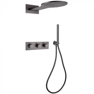 Душевая система Abber Wasser Kreis AF8151NG никель