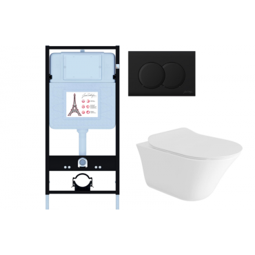 Подвесной унитаз c инсталляцией и клавишей смыва Jacob Delafon Vive E28079RU-BL (E36495-NF+E28078RU-0+E36496-BL) Подвесной унитаз c инсталляцией и клавишей смыва Jacob Delafon Vive E28079RU-BL (E36495-NF+E28078RU-0+E36496-BL)