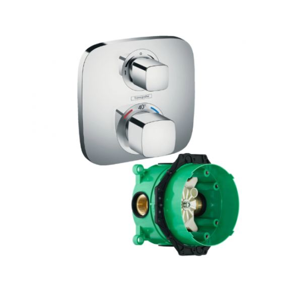 Термостатический смеситель для душа Hansgrohe Ecostat E 15708000S (15708000+01800180) хром