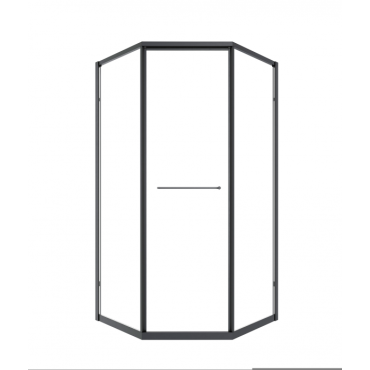 Душевой уголок Timo TTSS-100/03C-8L 1000*1000*2000 профиль черный, стекло прозрачное T35L