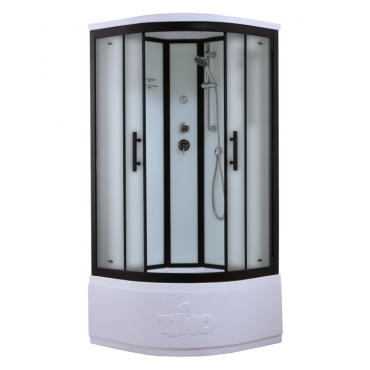 Душевая кабина Timo Standart T-6600 Black Fabric (100*100*220) T-6600BF