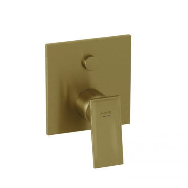 Встраиваемый смеситель для ванны и душа Kludi Decus 54759N075 брашированное золото