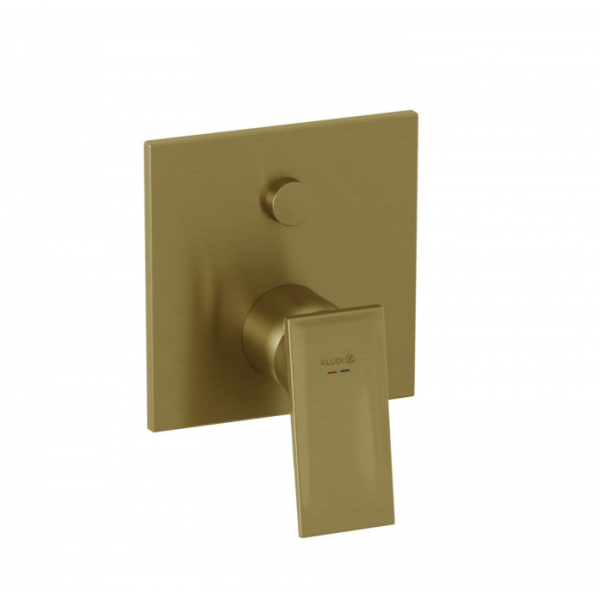 Встраиваемый смеситель для ванны и душа Kludi Decus 54759N075 брашированное золото