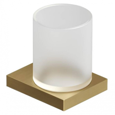 Стакан для зубных щеток подвесной Kludi VELA C 31975N0 золото брашированное