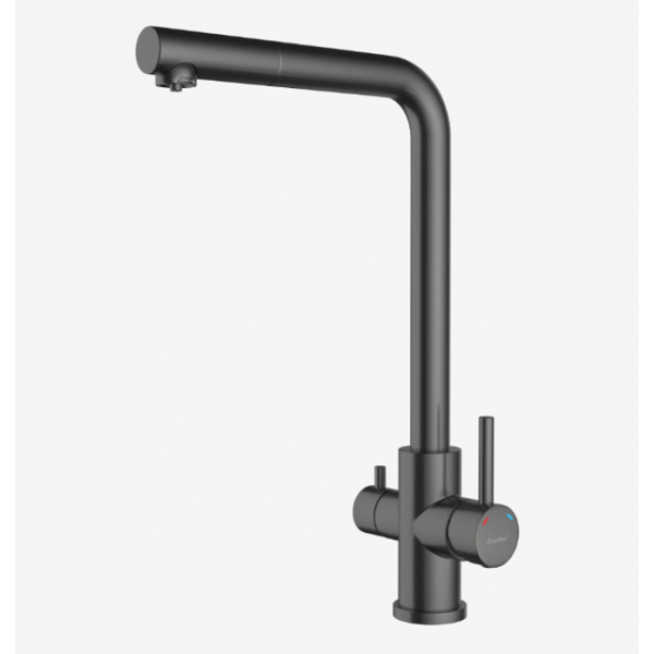 Смеситель для кухни GranFest QUARZ Z-5421 PVD графит