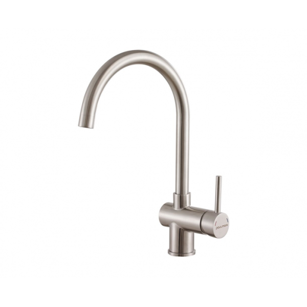 Смеситель для кухни Paulmark Bend Be212066-BS брашированная сталь