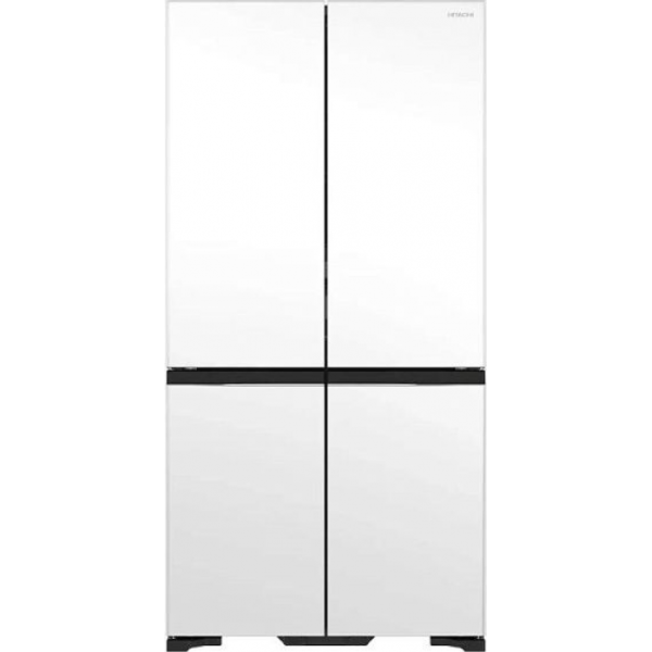 Холодильник Hitachi R-WB720PUC1 GPW белый/черный стекло