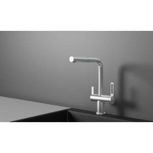 Смеситель для кухни Granula 8170 нержавеющая сталь