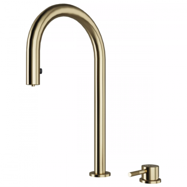 Смеситель для кухни Paulmark ESTETICA Es218006-LG светлое золото