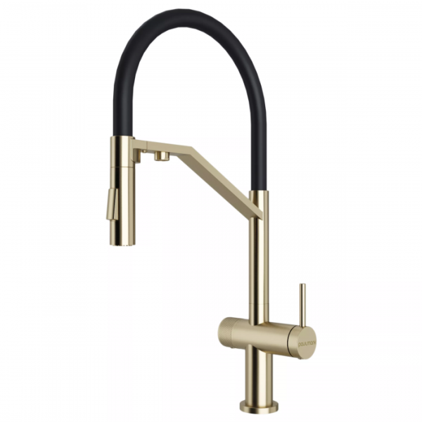 Смеситель для кухни Paulmark ZENDER Ze213155-LG светлое золото