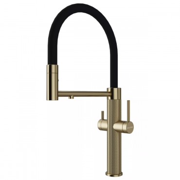 Смеситель для кухни Paulmark NEXUS DIAMOND Nd613999-LG светлое золото