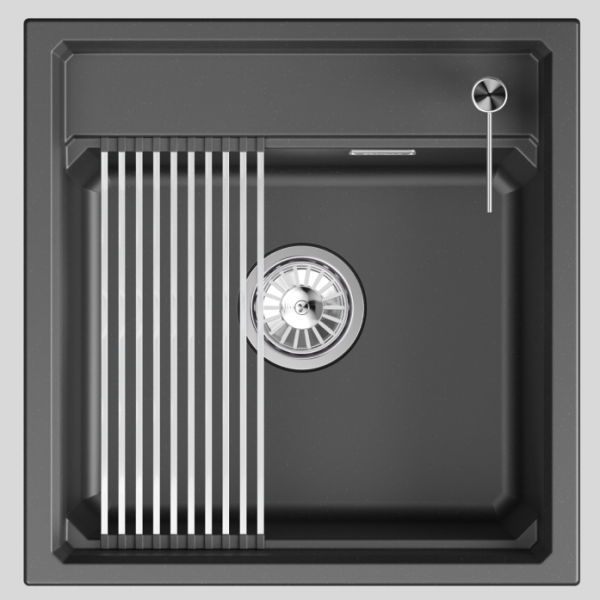 Мойка для кухни Granula Kitchen Space Quarz 5002i шварц